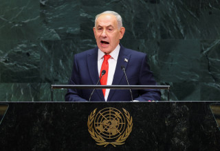בנימין נתניהו באו"ם (צילום: רויטרס)