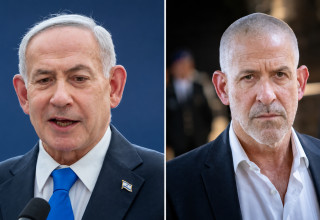 רונן בר, בנימין נתניהו (צילום: חיים גולדברג, פלאש 90)