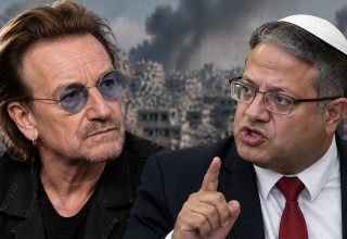 בונו תוקף את איתמר בן גביר (צילום: איור: מעריב אונליין)