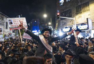 הפגנת העריקים בירושלים (צילום: חיים גולדברג, פלאש 90)