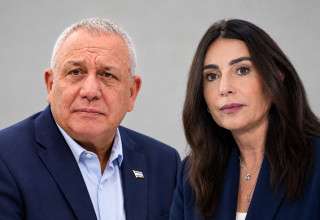 מירי רגב, גדי איזנקוט (צילום: אבשלום ששוני,יונתן זינדל, פלאש 90,בינה מלאכותית)