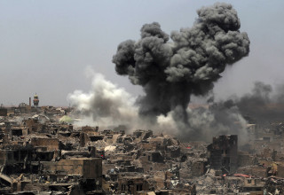 תקיפה בעיראק (צילום: AHMAD AL-RUBAYE/AFP via Getty Images)