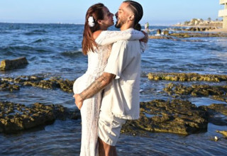 קודי דמפס ואשתו הישראלית סתיו יצחק (צילום: צילום מסך אינסטגרם)