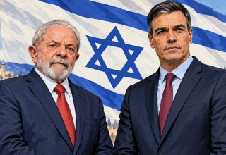 פדרו סאנצ'ס (מימין) ונשיא ברזיל לולה (צילום: איור: מעריב אונליין)