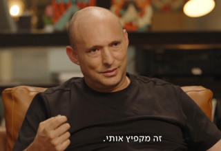 נפתלי בנט ב"פגישה עם רוני קובן" (צילום: צילום מסך כאן 11)