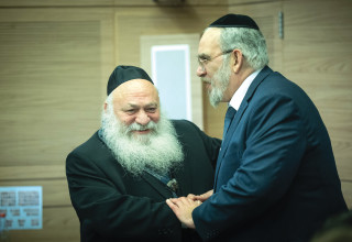 יעקב אשר ויצחק גולדקנופף (צילום: ארכיון יונתן זינדל, פלאש 90)