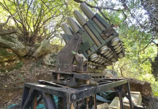 משגר של החיזבאללה בדרום לבנון  (צילום: דובר צהל)