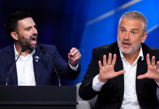 ינון מגל ויוסף חדאד (צילום: אבשלום ששוני ופלאש 90,ערוץ 14,בינה מלאכותית)