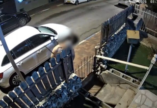 תיעוד התקרית בכפר סבא (צילום: אלון חכמון)