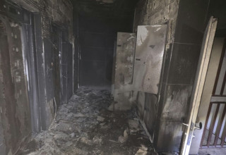 שריפה בחולון (צילום: כבאות והצלה)