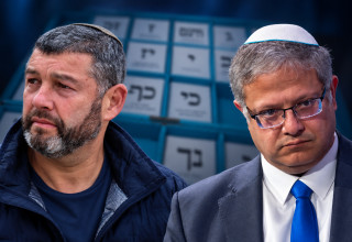 איתמר בן גביר ועופר וינטר, פתקי הצבעה (צילום: יונתן זינדל פלאש 90,יונתן שאול, פלאש 90)