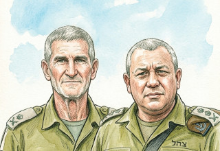 יאיר גולן וגדי איזנקוט (צילום: AI)