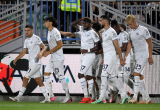 שחקני לאציו חוגגים (צילום: GettyImages, Marco Rosi - SS Lazio)