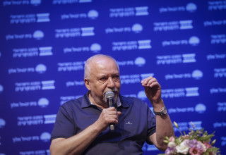 אביגדור ליברמן בכנס המכון הישראלי לדמוקרטיה (צילום: מרים אלסטר פלאש 90)