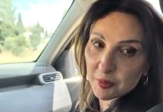 פלר חסן-נחום במהלך סיור ביו"ש (צילום: צילום מסך,מפלגת ״עמך ישראל״)