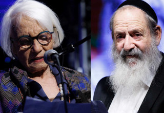 גדעון לבינסון, שולמית לפיד (צילום: שלומי פינטו)