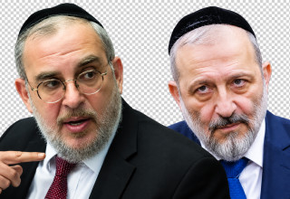 אריה דרעי, יעקב אשר  (צילום: אוליביה פיטוסי,יונתן זינדל פלאש 90)