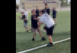 התקיפה ביהוד (צילום: צילום מסך)