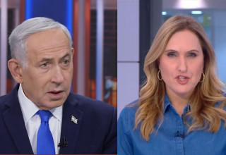 קרן מרציאנו, בנימין נתניהו (צילום: צילום מסך ערוץ 12, צילום מסך I24NEWS)