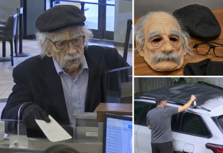 שודד בנק מתחזה (צילום: AI)