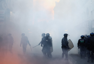 מהומות בצרפת (צילום: REUTERS)