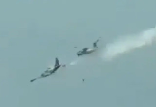 התאונה בין שני מטוסי חיל האוויר בפיליפינים (צילום: רשתות חברתיות)