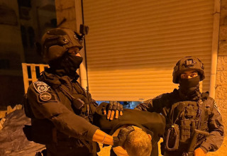מעצר בחברון (צילום: דוברות המשטרה)