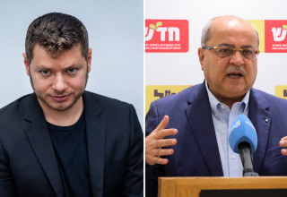 אחמד טיבי, יאיר נתניהו (צילום: יונתן זינדל, פלאש 90,מארק ישראל סלם,נוצר באמצעות AI)