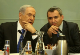 בנימין נתניהו זאב אלקין (צילום: אסף גפן)