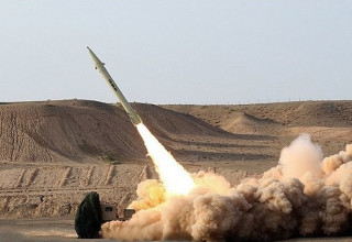 טיל פאתח איראני (צילום: סוכנות 'פארס')