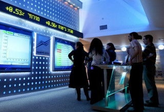 בורסת תל אביב (צילום: פלאש 90)