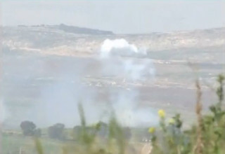 עשן וירי בצפון, גבול לבנון (צילום: רויטרס)