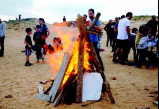 מדורת ל"ג בעומר  (צילום: אבשלום ששוני)