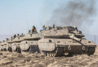 טנקי מרכבה של חטיבה 401 (צילום: דובר צה"ל)