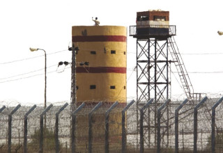 עמדה של צבא מצרים בצפון סיני (צילום: רויטרס)
