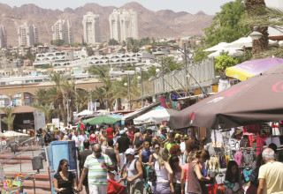 הטיילת באילת (צילום: נתי שוחט, פלאש 90)