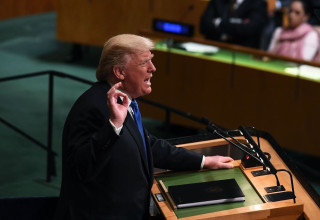 טראמפ באו"ם (צילום: AFP)