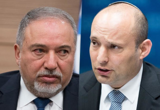 נפתלי בנט, אביגדור ליברמן (צילום: פלאש 90)