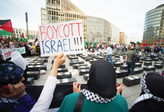 הפגנת BDS בברלין (צילום: רויטרס)
