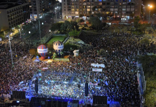 עצרת לזיכרון רצח רבין (צילום:  אבשלום ששוני)