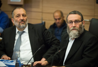 משה גפני, אריה דרעי (צילום: פלאש 90)