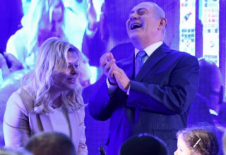 בנימין נתניהו, שרה נתניהו (צילום: אבשלום ששוני)