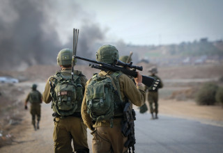 לוחמים בגבול עזה (צילום: יוסי זמיר, פלאש 90)