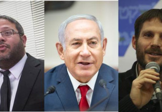 בנימין נתניהו, בצלאל סמוטריץ' ואיתמר בן גביר (צילום:  אמיל סלמן,מרים אלסטר, פלאש 90)