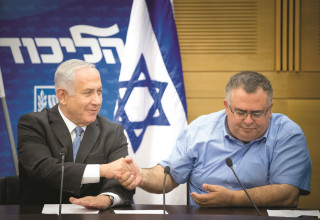 דוד ביטן, בנימין נתניהו (צילום: יונתן זינדל, פלאש 90)