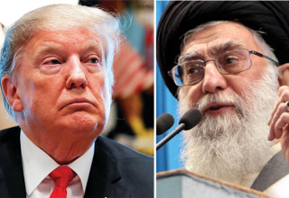 עלי חמינאי, דונלד טראמפ (צילום: רויטרס)