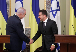 וולודימיר זלנסקי, בנימין נתניהו (צילום: רויטרס)