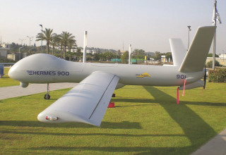 כטב"מ הרמס 900 מתוצרת אלביט (צילום: טל ענבר)