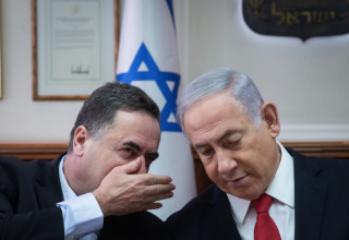 בנימין נתניהו, ישראל כ"ץ (צילום: אוהד צווויגנברג, פול,פלאש 90)