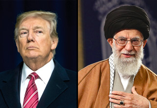 עלי חמינאי, דונלד טראמפ (צילום: AFP,SAUL LOEB, GettyImages)